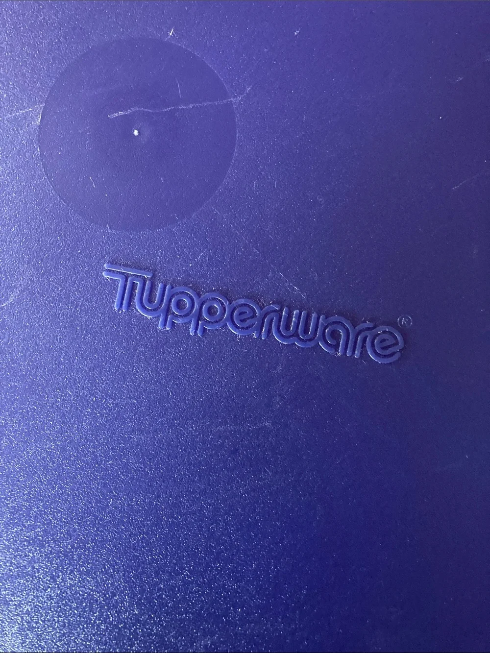 Tupperware Royal Blue Silicone 12” Round Lid